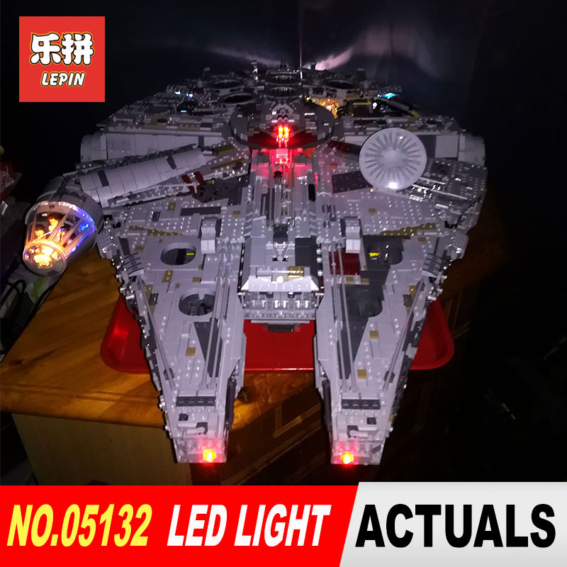 Luxury VersionLED Light Set For LEGO 75192 Millennium Falcon Compatible LEPIN 05132 (not include blocks set)Kits