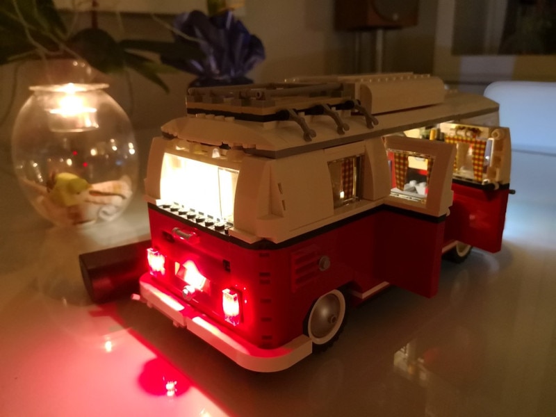 Basic Version LED Light Kit For LEGO 10220 Creator series T1 Camper Van Blocks Compatible With LEPIN 21001 (Only Light Set)Kits Basic Version LED Light Kit For LEGO 10220 Creator series T1 Camper Van Blocks Compatible With LEPIN 21001 (Only Light Set)Kits
