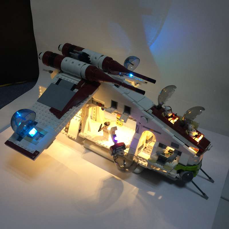 Basic Version LED Light Kit For LEGO 75021 and 05041 The Republic Gunship (Only Light Set)Kits