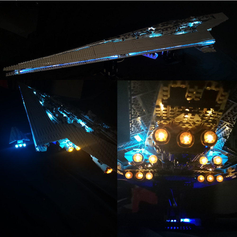 Basic Version LED Light Kit For LEGO 10221 Star Wars Super Star Destroyer Compatible With LEPIN 05028 (Only Light Set)Kits