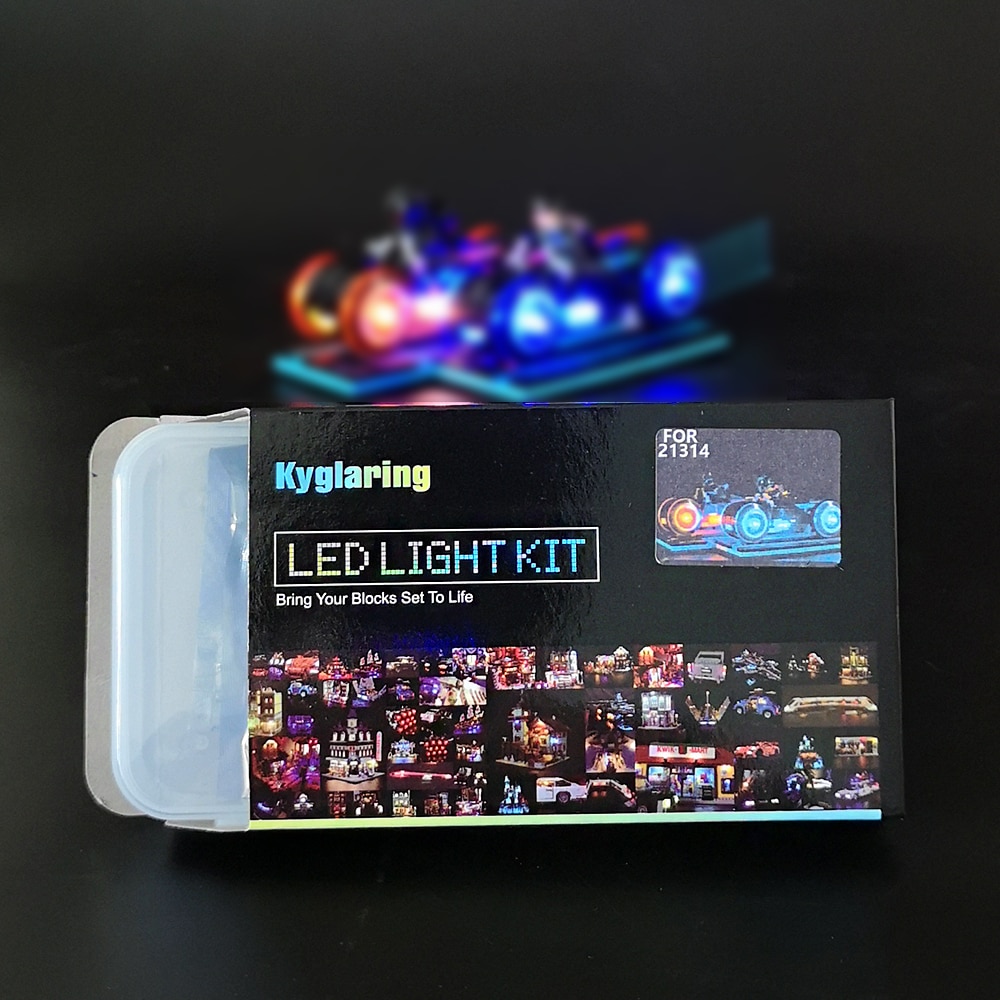 Basic Version LED Light Kit For LEGO 21314 Tron Legacy Light Cycles Racing Motor Bike Lightstream (Only Light Set)Kits