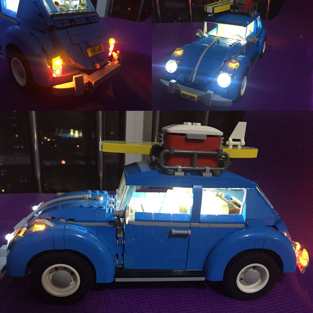 Basic Version LED Light Kit For LEGO creator technic car 10220/10242/42056/10252/10194/76023 (Only Light Set)Kits Basic Version LED Light Kit For LEGO creator technic car 10220/10242/42056/10252/10194/76023 (Only Light Set)Kits