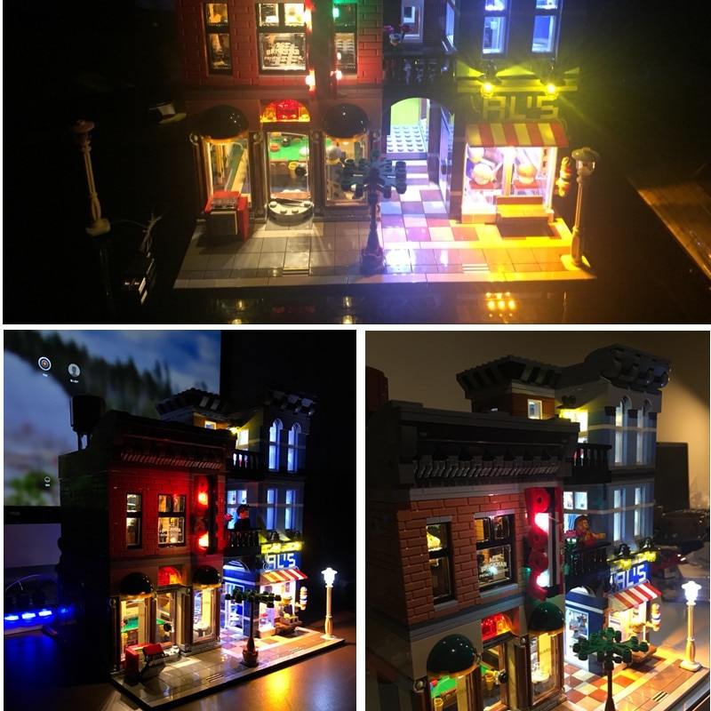 Basic Version LED Light Kit For LEGO 10246 Compatible With LEPIN 15011 Detective's Office Building Blocks Model (Only Light Set)Kits