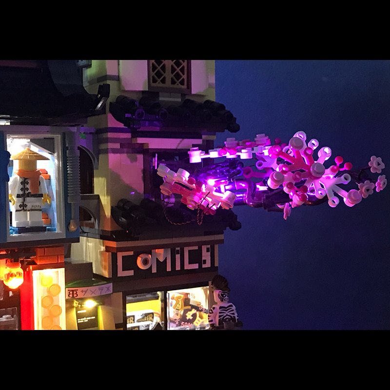 Luxury VersionLED Light Set For LEGO 70620 NINJAGO City Compatible LEPIN 06066(LED Light+Battery box)Kits