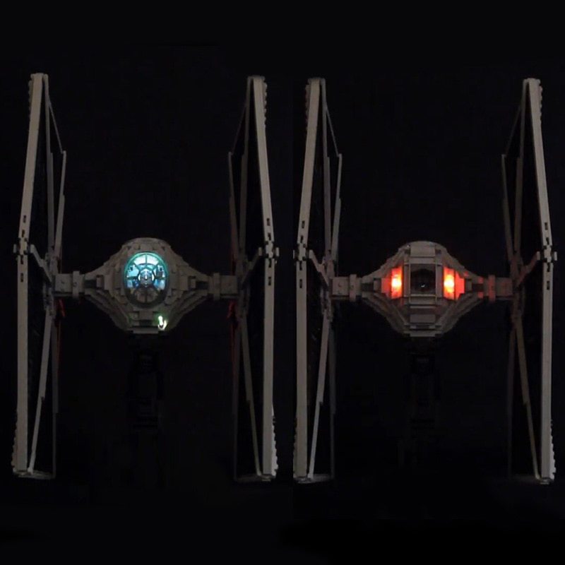 Luxury VersionLED Light Set For LEGO 75095 TIE Fighter Compatible LEPIN 05036 (LED Light+Battery box)Kits