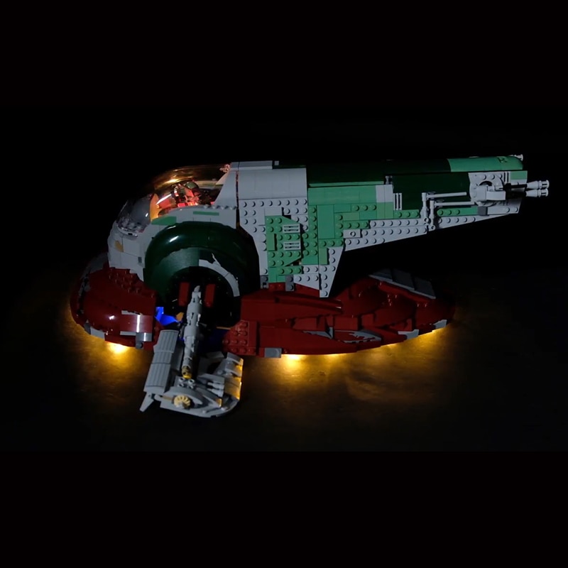 Luxury VersionLED Light Set For LEGO 75060 Slave I Compatible LEPIN 05037 (LED Light+Battery box)Kits