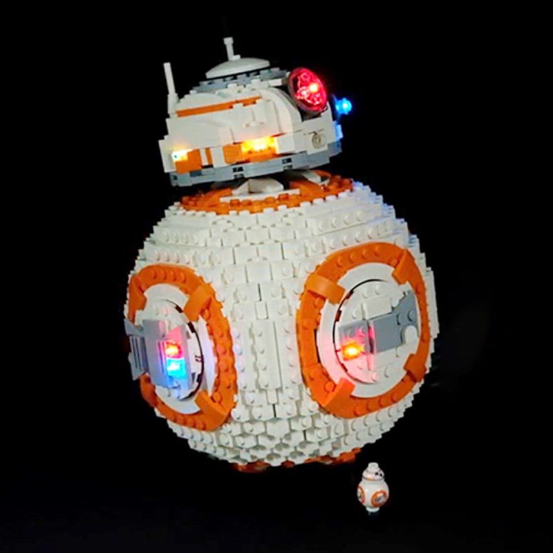 Luxury VersionLED Light Set For LEGO 75187 BB-8 Compatible LEPIN 05128 (LED Light+Battery box)Kits