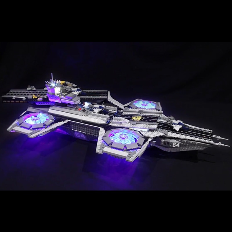 Luxury VersionLED Light Set For LEGO 76042 The SHIELD Helicarrier Compatible LEPIN 07043 (LED Light)Kits