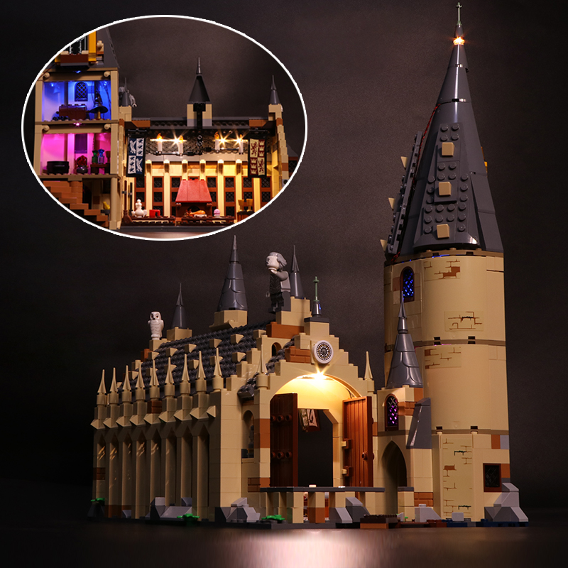 Luxury VersionLED Light Set For LEGO 75954 Hogwarts Great Hall Compatible LEPIN 16052 (LED Light)Kits