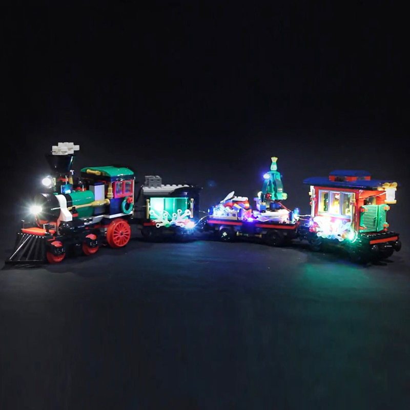 Luxury VersionLED Light Set For LEGO 10254 Winter Holiday Train Compatible LEPIN 36001 (LED Light+Battery box)Kits