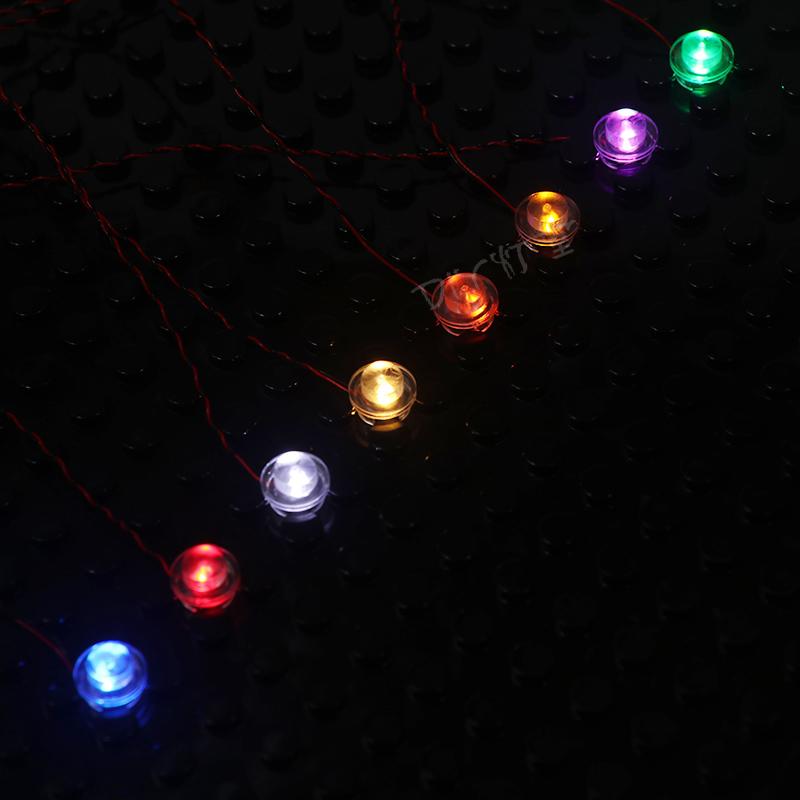 Luxury Version4 Packs Flashing LED Light Set For LEGO City Street/Creator House Single Lamp battery box USB DIY ToysKits