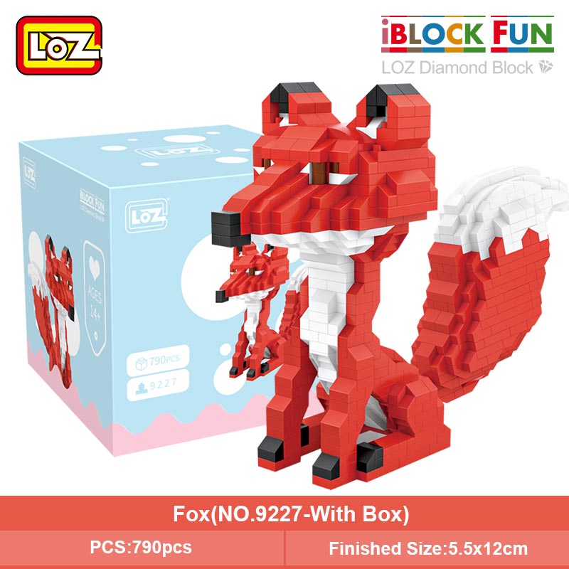 LOZ 9227 Red Fox Cartoon Character Mini Bricks LOZ 9227 Red Fox Cartoon Character Mini Bricks
