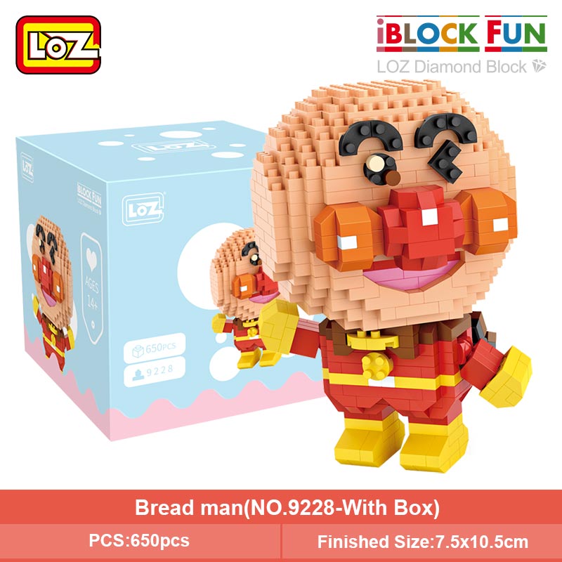 LOZ 9228 Anpanman Cartoon Character Mini Bricks LOZ 9228 Anpanman Cartoon Character Mini Bricks
