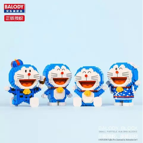 BALODY 16136-16137 Doraemon Around The World Series