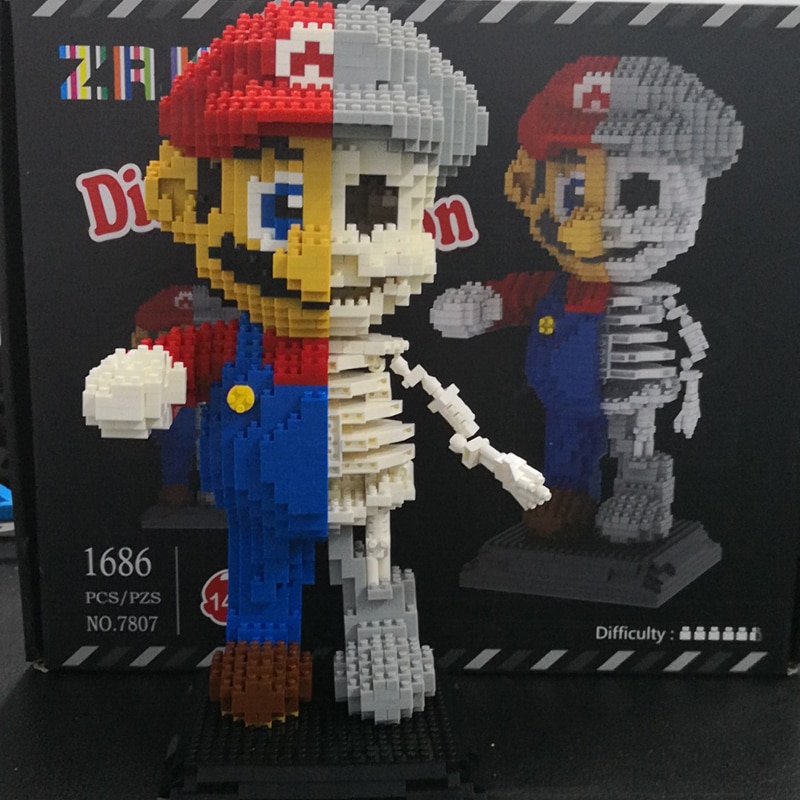 ZRK 7807 Super Mario Red Mario Dissection Skeleton ZRK 7807 Super Mario Red Mario Dissection Skeleton