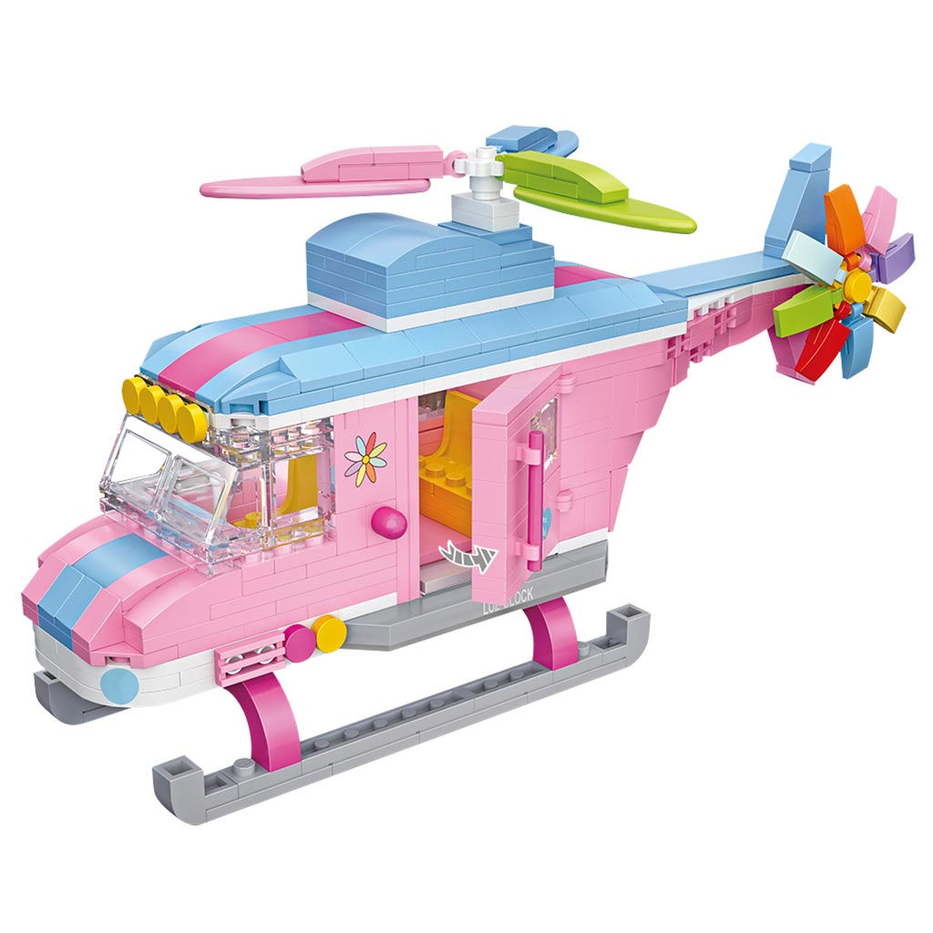 LOZ 1121 Pink Helicopter