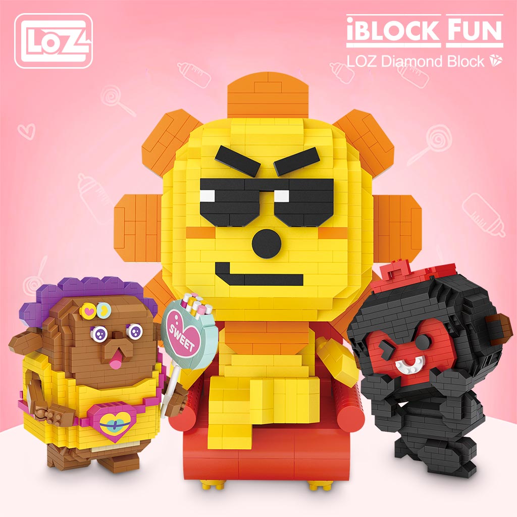 LOZ 9101-9112 Twelve Constellation Set Bundle Brickheadz