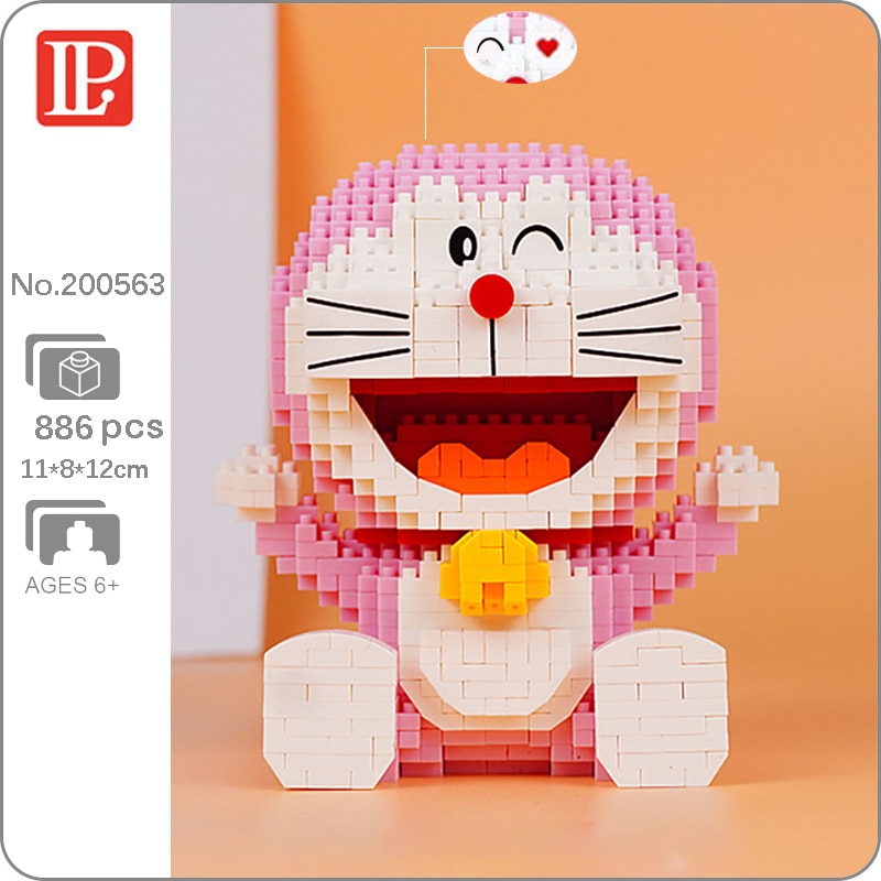 LP 200563 Pink Sitting Doraemon