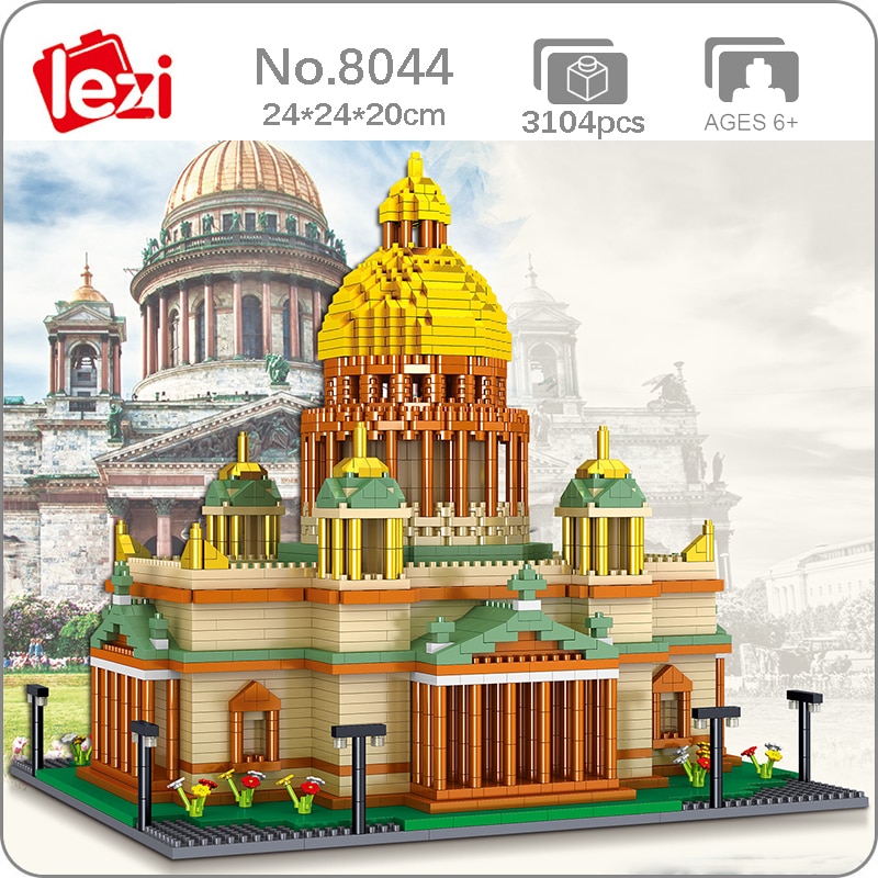 Likdiy puzzle Toy building blocks-St Peter castle / isakiv Cathedral W –  likdiy