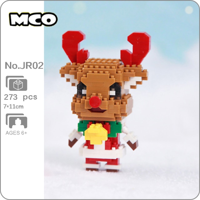 MCO JR 01-02 Xmas Father Christmas Santa Claus and Elk Reindeer Deer
