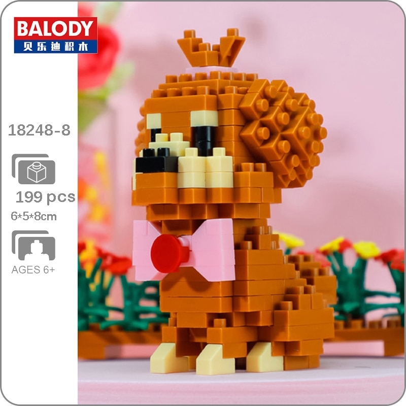 Balody 18248-8 Poodle Teddy Dog with Bow