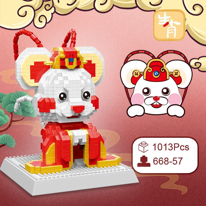 DAIA 66857 Zodiac Peking Opera Costume Mouse