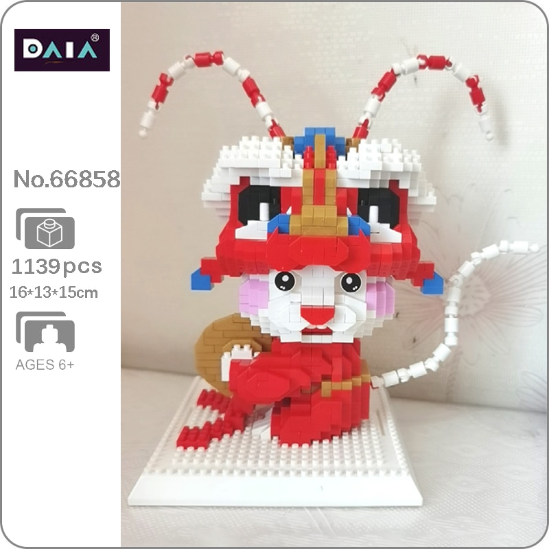 DAIA 66858 Zodiac Peking Opera Dragon Mouse