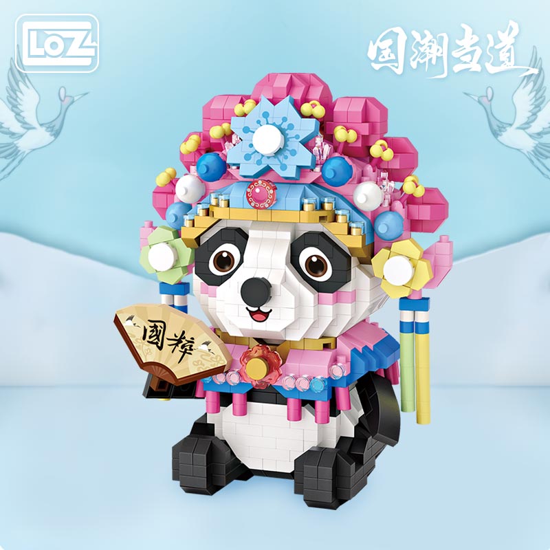 LOZ 9265 Hua Dan Red Panda