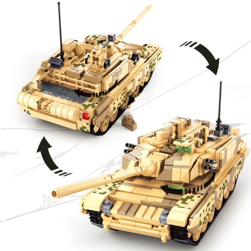 Sluban B0790 Model Bricks Military Army Main Battle Tank DIY Building Blocks Toy for sale online 