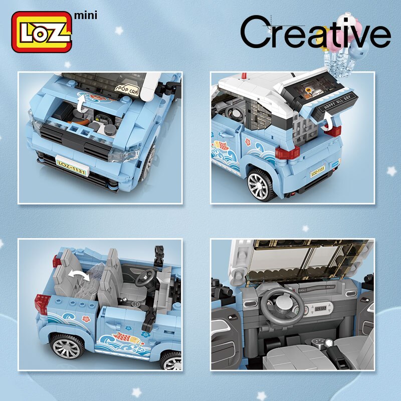 LOZ 1131-1132 Mini Car