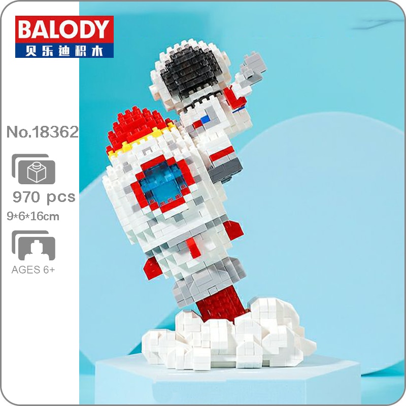 Balody 18362 Astronaut with Rocket Exploring Space Journey