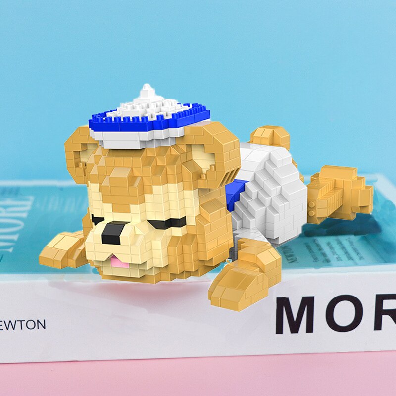 HC Magic 3023 Lying and Sleeping Brown Bear in Sailor Suit