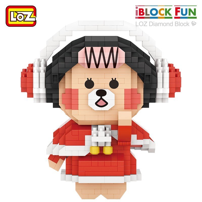 LOZ 9275-9276 Christmas Bear B-Family