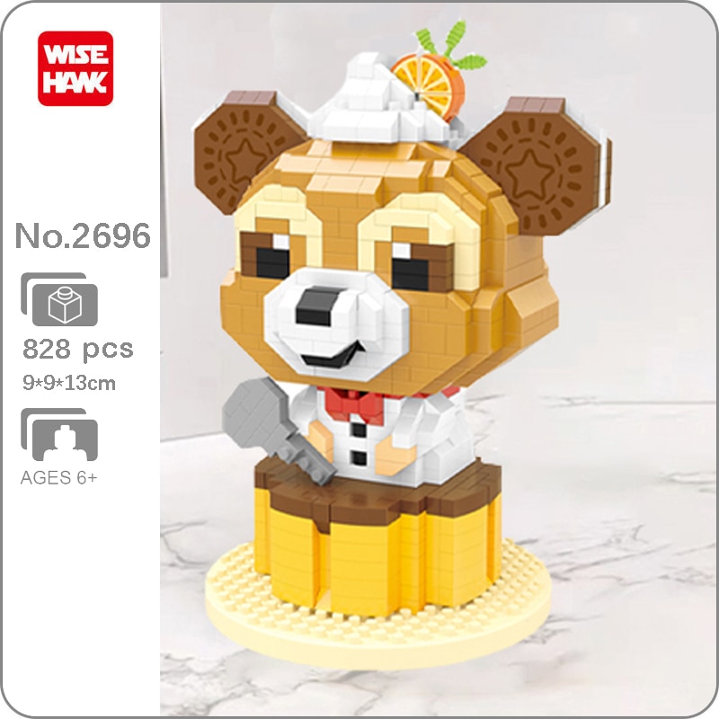 Wise Hawk 2696 Brown Bear Cooking Orange Biscuits