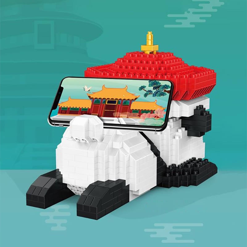 YKO 1122 China Ancient Emperor Panda Phone Holder YKO 1122 China Ancient Emperor Panda Phone Holder