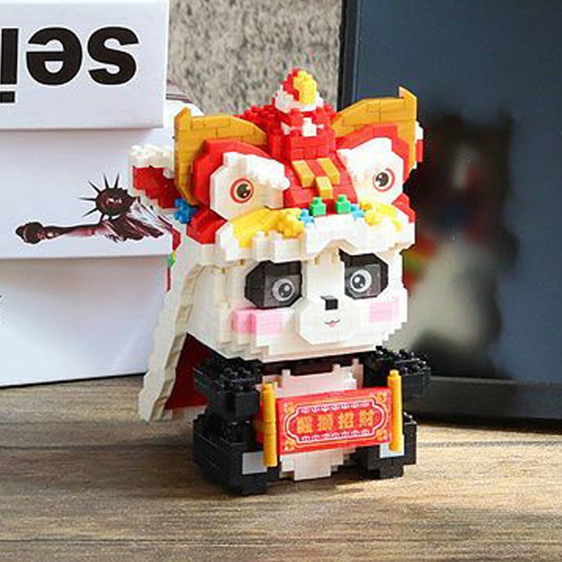 YKO 2154 China Ancient Panda Lion Dance YKO 2154 China Ancient Panda Lion Dance