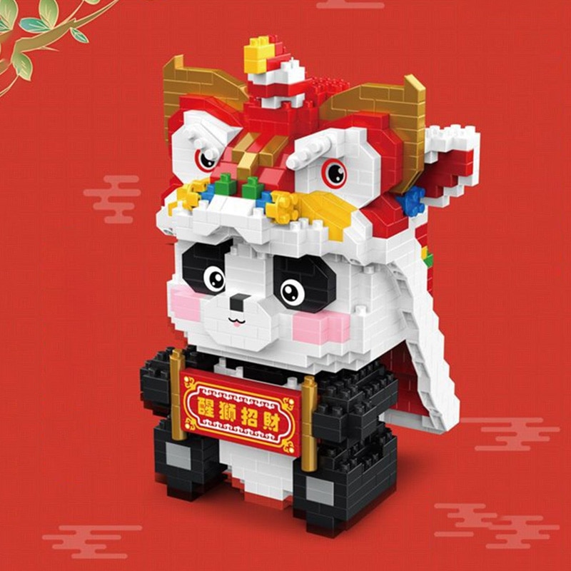 YKO 2154 China Ancient Panda Lion Dance YKO 2154 China Ancient Panda Lion Dance