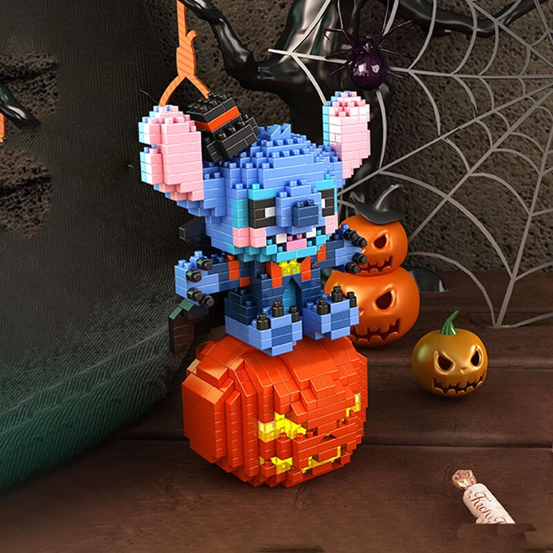 YKO 2169 Halloween Pumpkin Blue Vampire with LED Lighting