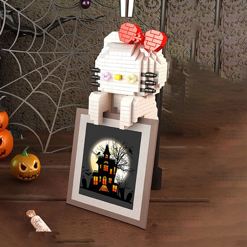 YKO 2170 Halloween Pumpkin Ghost Cat