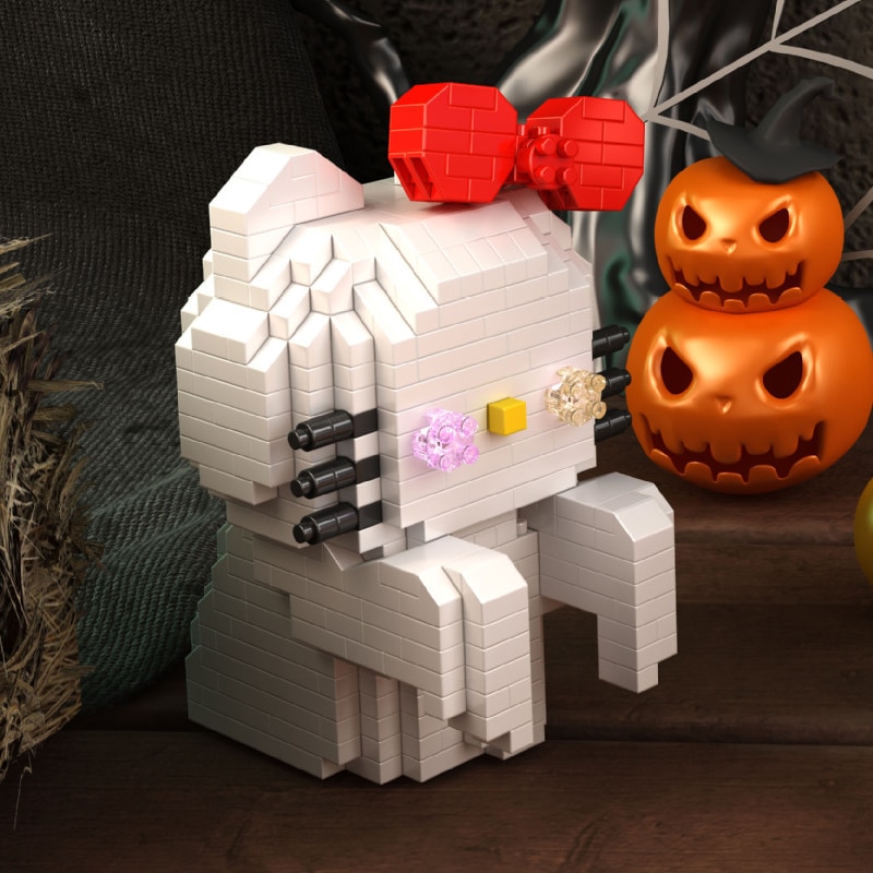 YKO 2170 Halloween Pumpkin Ghost Cat