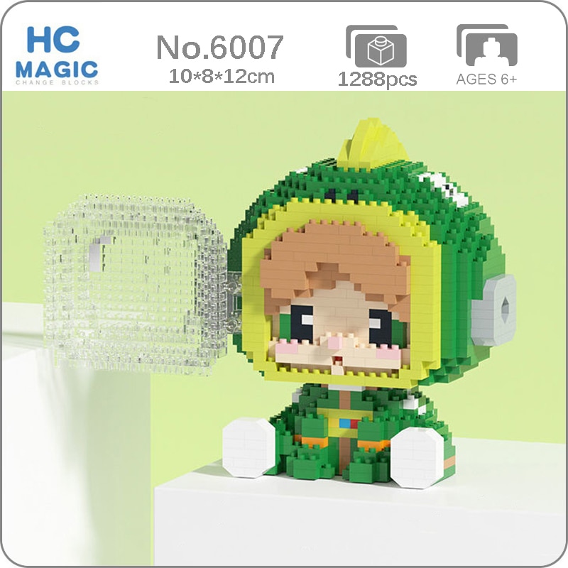 HC 6007 Space Dinosaur Animal Astronaut Helmet Sit Doll