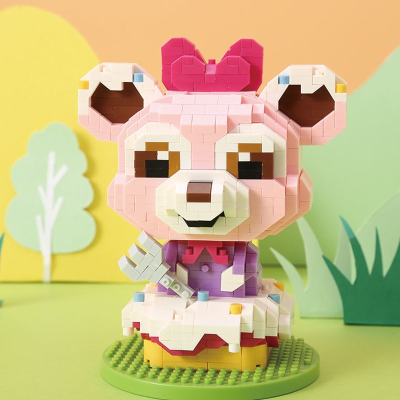 WS 2695 Desserts Animal World Donut Pink Bear Cake Pet