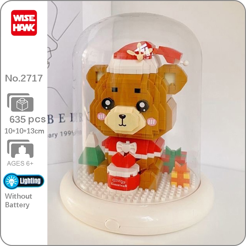 WS 2717 Cartoon Merry Christmas Bear Animal LED Light