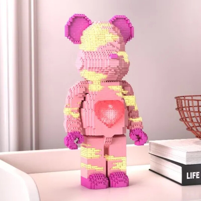 YKO 2161 Cartoon Pink Heart Bear