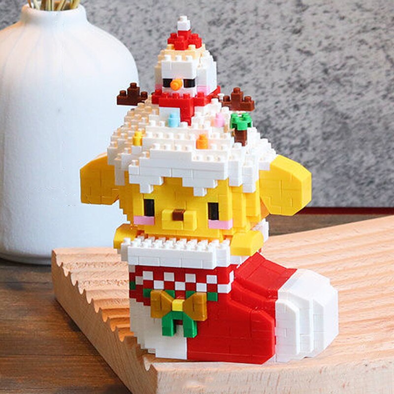 YKO 2188 Winter Merry Christmas Stocking Dog Animal Snowman 3D