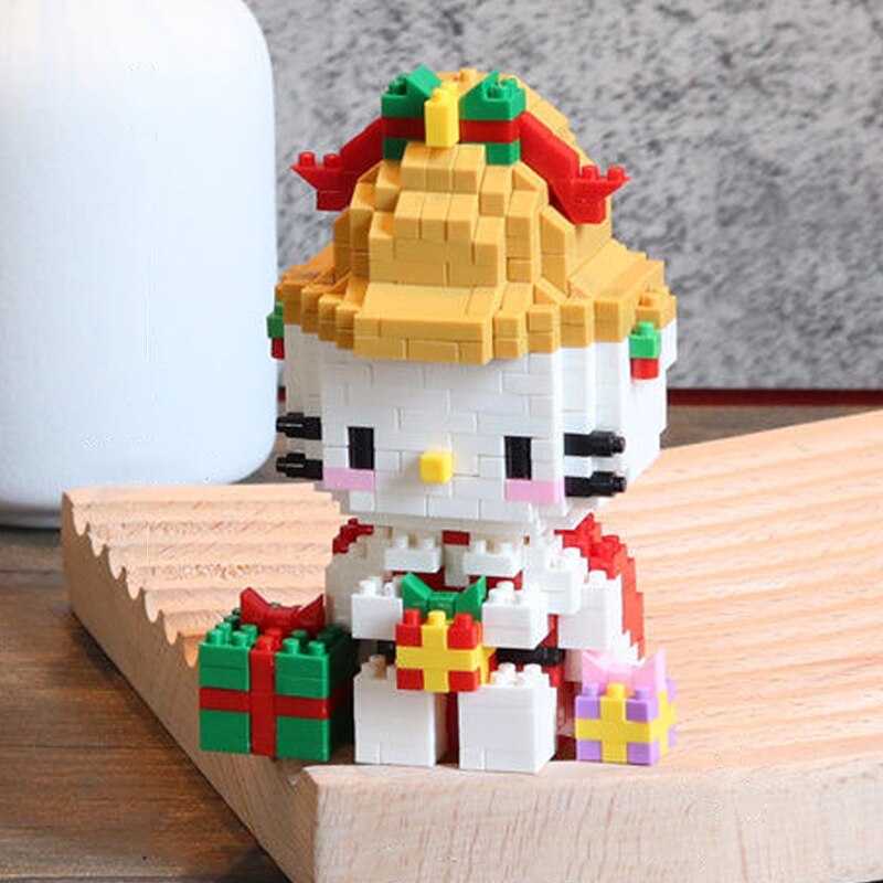 YKO 2189 Winter Merry Christmas Bell Cat Animal Pet 3D