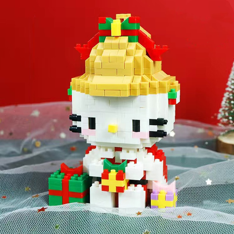 YKO 2189 Winter Merry Christmas Bell Cat Animal Pet 3D 