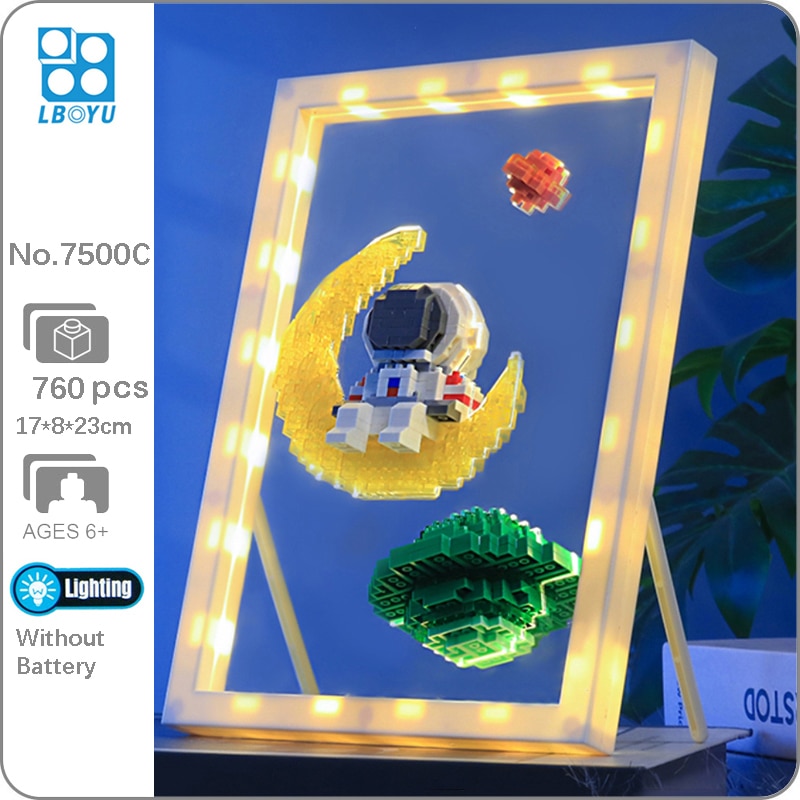 Boyu 7500C Space Astronaut Moon Sun Star Frame Light Model