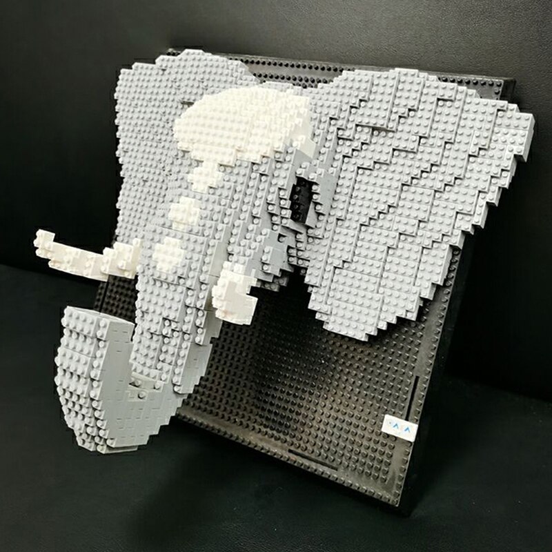 Daia 66875 Elephant Wild Animal Head Mural Wall Painting Model Daia 66875 Elephant Wild Animal Head Mural Wall Painting Model