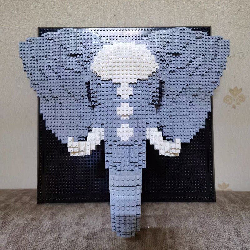 Daia 66875 Elephant Wild Animal Head Mural Wall Painting Model Daia 66875 Elephant Wild Animal Head Mural Wall Painting Model